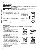 Предварительный просмотр 28 страницы GE Profile PGB945SEF2SS Owner'S Manual