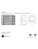 Preview for 1 page of GE Profile PGCS1NFXSS Dimensions And Installation Information