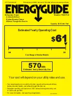 GE Profile PGCS1PJZSS Energy Manual preview