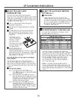 Предварительный просмотр 33 страницы GE Profile PGP990DEN Installation And Owner'S Manual