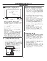 Предварительный просмотр 22 страницы GE Profile PGP990DENBB Owner'S Manual & Installation Instructions