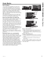 Предварительный просмотр 15 страницы GE PROFILE PGS960 Owner'S Manual