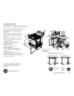 Preview for 1 page of GE Profile PGS968DEP Dimensions And Installation Information