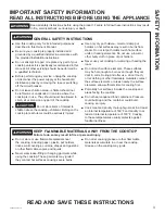 Preview for 3 page of GE Profile PHP7030 Operating Instructions Manual