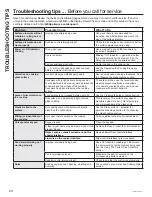 Preview for 20 page of GE Profile PHP7030 Operating Instructions Manual