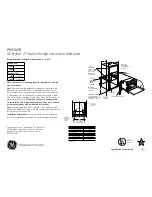 Preview for 1 page of GE Profile PK916DR Dimensions And Installation Information