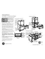 Preview for 1 page of GE Profile PKD915BMBB Dimensions And Installation Information