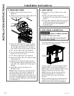 Preview for 20 page of GE Profile PLD617 Owner'S Manual And Installation Instructions