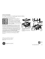 Preview for 1 page of GE Profile PP932 Dimensions And Installation Information