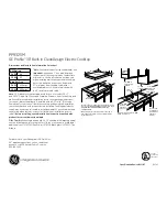 Preview for 1 page of GE Profile PP932SMSS Dimensions And Installation Information