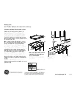 Preview for 1 page of GE Profile PP962EH Dimensions And Installation Information