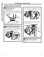 Предварительный просмотр 22 страницы GE Profile PP9830DRBB Owner'S Manual & Installation Instructions