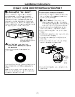 Предварительный просмотр 21 страницы GE Profile PP989DNBB Use And Care Manual