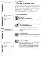 Preview for 2 page of GE Profile Prodigy WBSE2090 Owner'S Manual