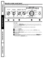 Preview for 4 page of GE Profile Prodigy WPSE3120 Owner'S Manual