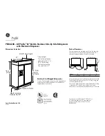 GE Profile PSB42L Dimension Manual preview