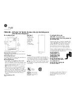 Preview for 2 page of GE Profile PSB42L Dimension Manual