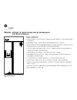 Preview for 3 page of GE Profile PSB42L Dimension Manual