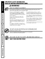 Preview for 4 page of GE Profile PSB42LSRBV Owner'S Manual And Installation Instructions