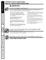 Preview for 4 page of GE Profile PSB42YGXSV Owner'S Manual And Installation Instructions