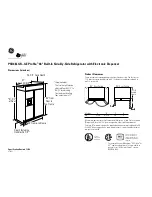 Preview for 1 page of GE Profile PSB48LGR Datasheet