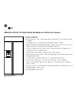 Preview for 5 page of GE Profile PSB48LGR Datasheet