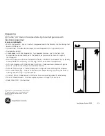 Preview for 3 page of GE Profile PSB48YSX Dimensions And Installation Information