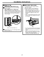 Preview for 27 page of GE Profile PSC23MGMBB Owner'S Manual And Installation