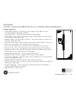 Preview for 3 page of GE Profile PSC25MSW Dimensions And Installation Information