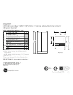 Preview for 1 page of GE Profile PSC25PSTSS Dimensions And Installation Information