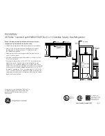 Предварительный просмотр 2 страницы GE Profile PSC25PSWSS Dimensions And Installation Information