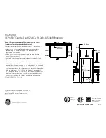 Preview for 2 page of GE Profile PSDS3YGXSS Dimensions And Installation Information