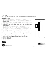 Preview for 2 page of GE Profile PSHF9PGZ Dimensions And Installation Information