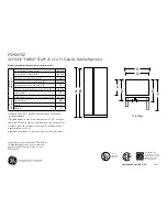 Preview for 1 page of GE Profile PSHS6YGZSS Dimensions And Installation Information