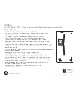 Preview for 2 page of GE Profile PSS23SGSSS Dimensions And Installation Information