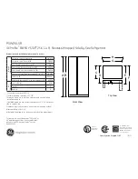 Preview for 1 page of GE Profile PSW26LSRSS Dimensions And Installation Information