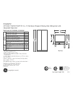 GE Profile PSW26PSTSS Dimensions And Installation Information preview