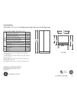 GE Profile PSW26RSW Datasheet preview