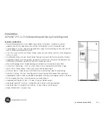 Preview for 2 page of GE Profile PSW26RSW Datasheet