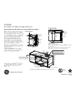 Preview for 2 page of GE Profile PT900DR Dimensions And Installation Information