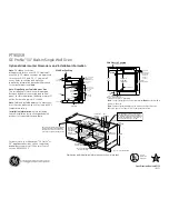 Preview for 2 page of GE Profile PT900SRSS Dimensions And Installation Information