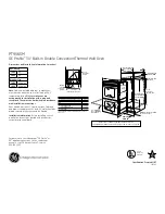 Preview for 1 page of GE Profile PT956SMSS Dimensions And Installation Information