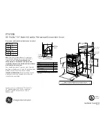 GE Profile PT970SRSS Dimensions And Installation Information preview