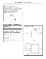 Preview for 15 page of GE Profile PTDN850GM0WW Owner'S Manual And Installation Instructions