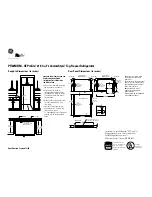 Preview for 2 page of GE Profile PTI22MBM Dimension Manual