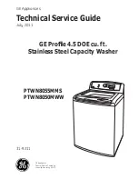 Preview for 1 page of GE Profile PTWN8055MMS Technical Service Manual