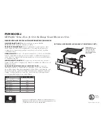 Preview for 2 page of GE Profile PVM9005SJSS Dimensions And Installation Information