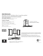 Preview for 1 page of GE Profile PVW7361SJ Installation Instructions