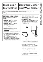 Preview for 9 page of GE Profile Series Owner'S Manual & Installation Instructions