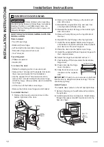 Preview for 12 page of GE Profile Series Owner'S Manual & Installation Instructions